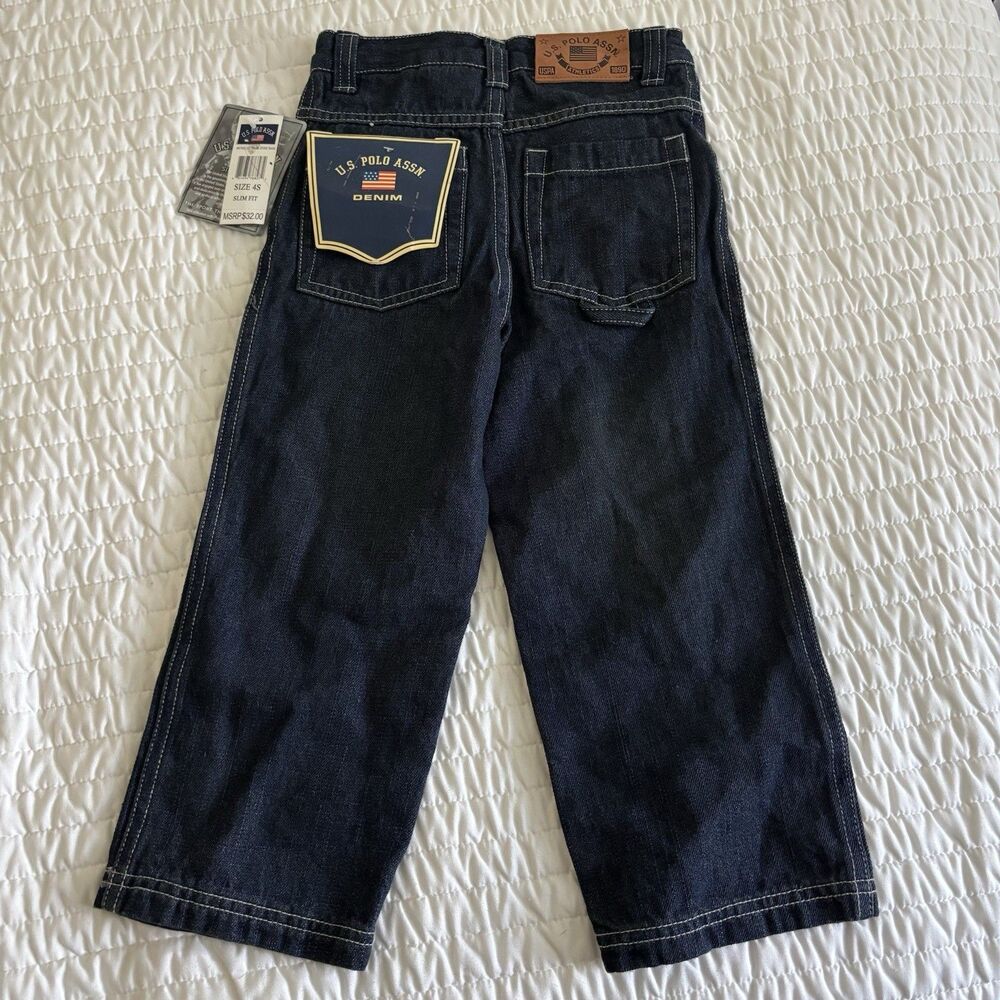New With Tags Polo Boys Children’s Jeans Size 4 Slim Fit